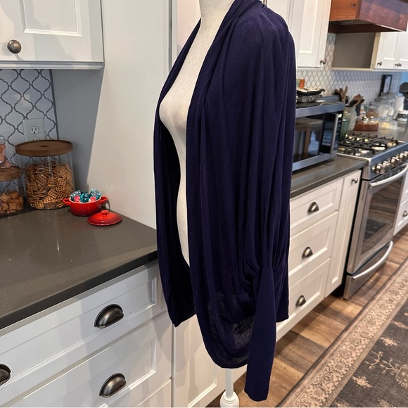 Ted Baker London Purple Dolman Sleeve Lightweight Cardigan Sweater Women 2 Open - Picture 2 of 13